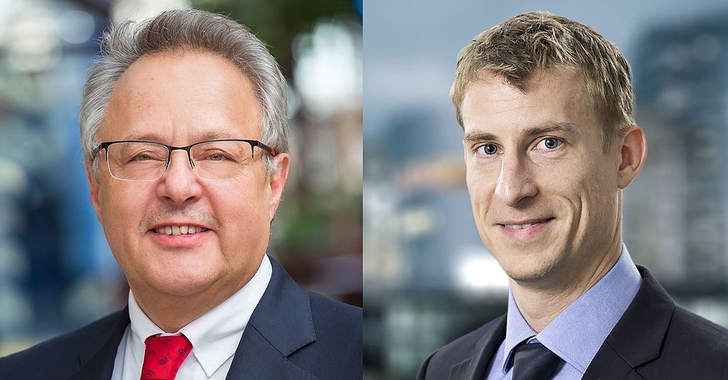 Otto Kajetan Weixler (links) und Robin Petersen (rechts); ©Apleona